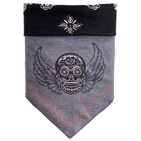 Reversible Sport Bandanas (Color: Grey Skull, size: small)