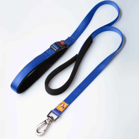 Canny Leash (Color: Blue, size: Medium/large dog - 1" width 4ft length)