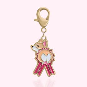 "Cutest Bitch" Dog Collar Charm (Color: Gold)