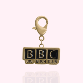 "BBC: Big Bitch Club" Dog Collar Charm (Color: Gold)