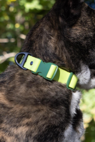 Mossy Pine Waterproof Dog Collar (size: 11 - 13 inch)