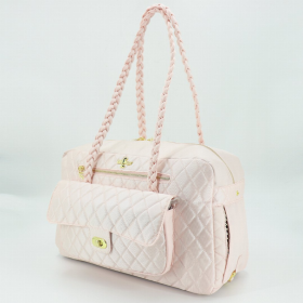 Porsha Dog Carrier (Color: Blush, size: one size)