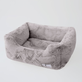 Luxe Dog Bed (Color: taupe, size: small)