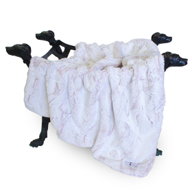 Whisper Dog Blanket (Color: Baby's Breath, size: Throw)