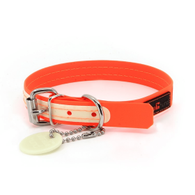 Play Glow Collar (Color: Orange, size: 3/4"x16")