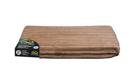 DuraCloud Orthopedic Pet Bed and Crate Pad (Color: Mocha, size: X-Small)